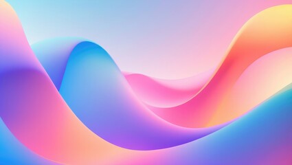 Poster - Bright, Vivid Gradient Wallpaper with Blurry Pattern for Apps, Mobile, and Desktop Displays