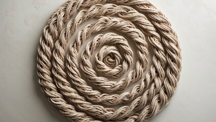 Aufkleber - Round design with white backdrop and woven pattern