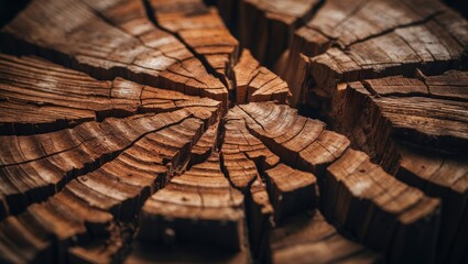 Aufkleber - Old tree bark with cracks and textures for background pattern