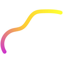 Poster - Set of vector graphic elements. Abstract shapes with smooth wavy lines, bright colors and gradient transitions.
