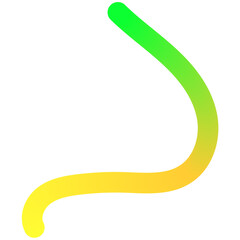 Poster - Set of vector graphic elements. Abstract shapes with smooth wavy lines, bright colors and gradient transitions.