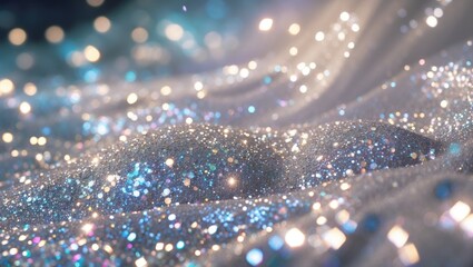 Aufkleber - Gray-white glittery texture for a festive background.