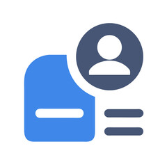 Poster - Simple delete user icon with profile image and lines