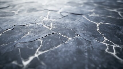 Poster - surface with thin white veining and a soft matte finish.