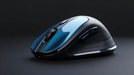 Poster - trackball mouse in front of a backdrop.