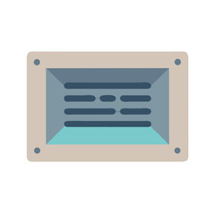 Poster - Stylized information board against White Background vector illustration