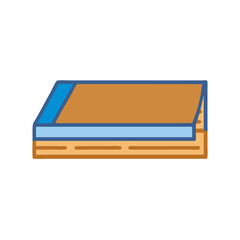 Poster - flat illustration of a stack of documents and paper