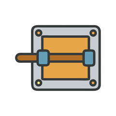 Poster - Simple slider box icon graphic design element illustration