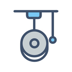Poster - Modern School Bell Icon for Education and Notification