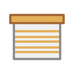 Poster - Organized storage box icon with stacked layers design