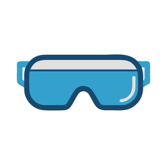 Poster - Illustration of protective eyewear suitable for lab or construction