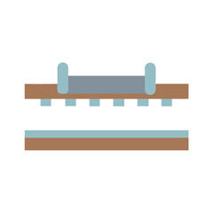 Poster - Abstract conveyor belt illustration on White Background flat design
