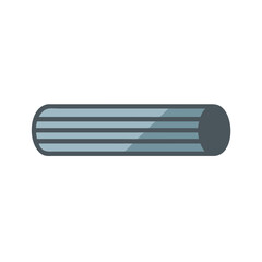 Poster - Abstract Illustration of a Cylindrical Object with Horizontal Stripes