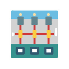 Poster - Graphical depiction of an equalizer on a White Background
