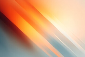 Poster - Abstract background featuring diagonal lines with vibrant orange and blue hues