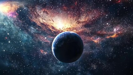 Poster - explore the vastness of galaxy space with a stunning view of planets and cosmic scenery, galaxy spac