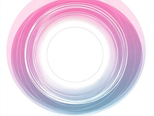 Poster - Abstract concentric circles, gradient color transition for soft background design