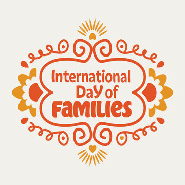 International Day of Families, illustration, International Day of Families poster, on. May 15. Happy International Day of Families, poster, post, Families day poster Vector Design