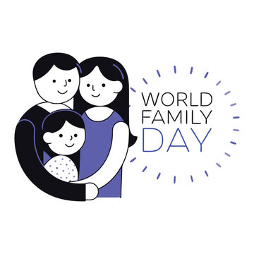 International Day of Families, illustration, International Day of Families poster, on. May 15. Happy International Day of Families, poster, post, Families day poster Vector Design