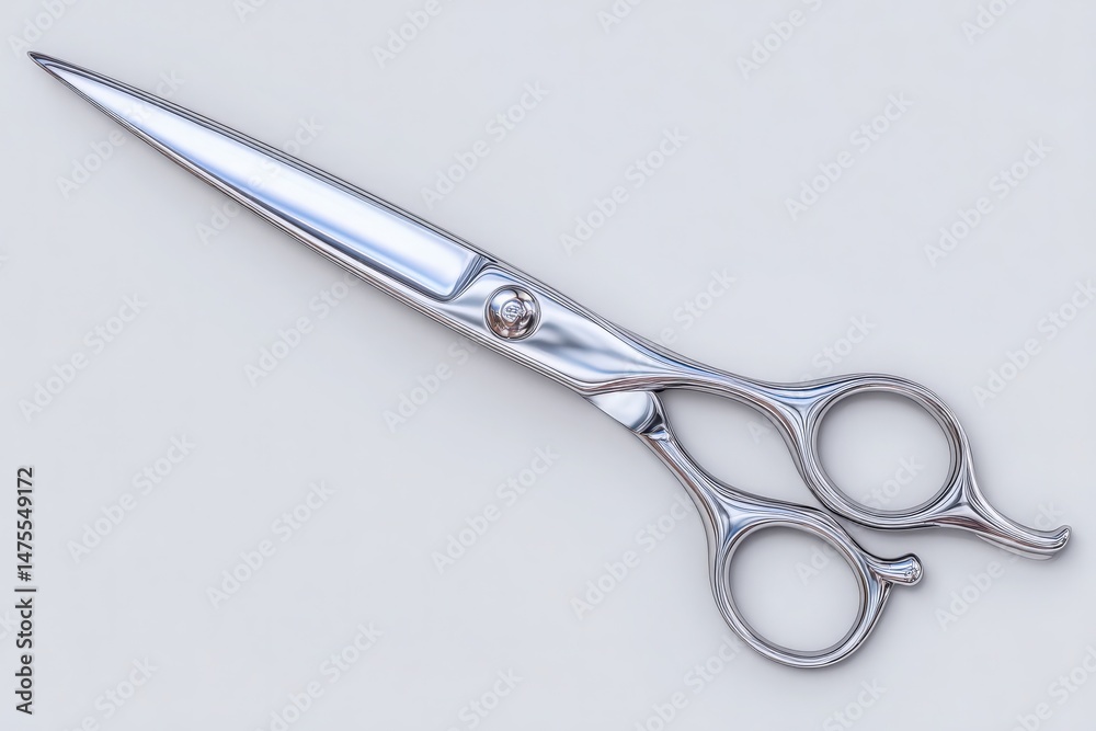 These stainless steel scissors feature a sleek design and sharp blades for precise cutting. Ideal for both home and professional use, they are perfect for various tasks including crafting and sewing.