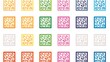 © samantha - Professional Color Silhouette Quadrate Seamless Pattern for Graphic Design Projects