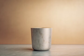 Poster - Elegant marble tumbler displayed against a muted background.