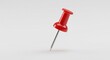 © Rafael - Red push pin tack notice board office stationery memo reminder bulletin board message board design element