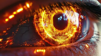 Poster - A detailed view of an individual's eye, suitable for various uses such as medical or scientific illustrations