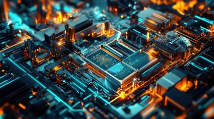 Poster - Abstract circuit board design