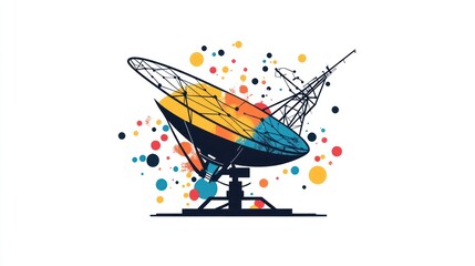 Poster - Abstract Satellite Dish