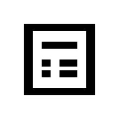 Poster - Illustration of a black and white abstract design featuring geometric shapes and a minimalist composition style