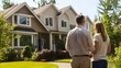 © JorgeL - Couple looking at new home purchase real estate investment property residential architecture and design exterior