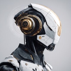 Poster - Advanced robotic being's elegant, futuristic design showcases innovative technology