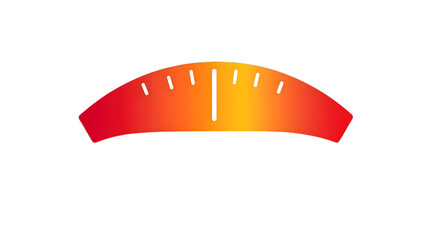 Poster - Captivating Sunset Gradient Over a Semi-Circular Horizon Displaying Warm and Cool Tones