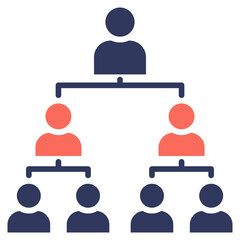 Poster - Organization Structure Mixed Icon
