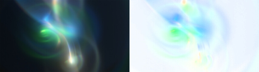 Poster - multicolor swirl prism: abstract background with swirling multicolor lights and a subtle prism effec