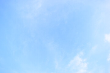 Wall Mural - beautiful blue sky and white cloud background in springtime