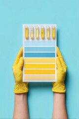 Aufkleber - Precision Health Diagnostics Minimalist Urine Test Analysis with Vibrant Color-Coded Methodology for Next-Gen Medical Screening Technologies