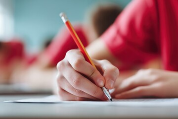 Poster - Gen Z Academic Performance Minimalist High-Stakes Testing Moment - Focused Student Craft of Learning in Digital Age Educational Assessment Landscape