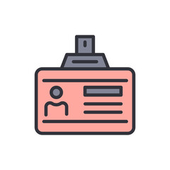 Poster - Identification Card Symbolizing Identity Verification And Professional Access