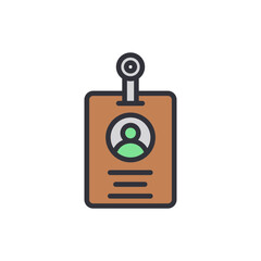 Poster - Corporate Identification Card Badge For Employee Access Or Security