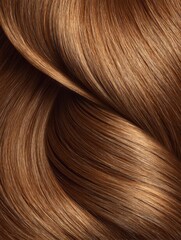 Poster - Close Up of Flowing Auburn Hair Showing Highlights and Texture in Studio Lighting for Beauty and Fashion