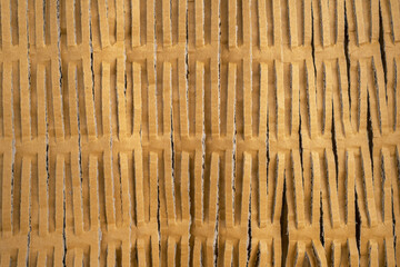Fototapete - Brown paper texture background from a paper box packaging. Recycling from cardboard boxes concept