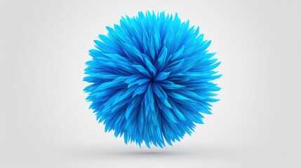 Poster - Beautiful blue flower blooming vibrantly against a soft background symbolizing growth and natural beauty