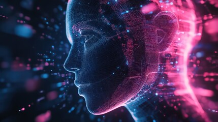 Poster - Digital Human Head Conceptualization of Future Technology Visualization