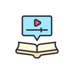 Poster - Open Book Displaying Video Tutorials For Interactive Learning Experience