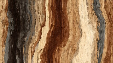 Poster - Brown wood texture, abstract background