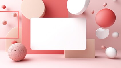 Wall Mural - 3D rendered business card mockup with available blank space for your custom contact details.