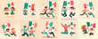 © Izzul - collection of people celebrating Mexico independent day