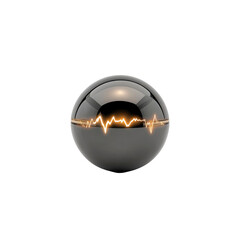 Aufkleber - Abstract Glowing Energy Sphere Futuristic Technology Concept